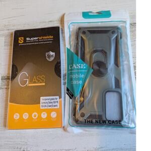 Samsung Galaxy S20 FE Green Phone Case and Screen Protector Bundled Lot of 2 NEW